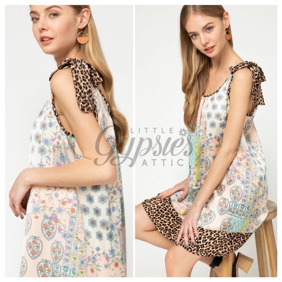 Entro Handmade Patchwork Bohemian Tunic Dress - Picture 2 of 12